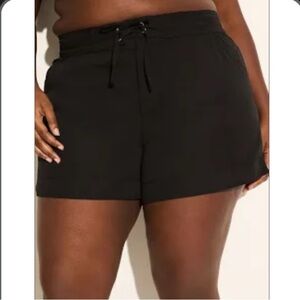 Croft & Barrow 3X Tummy Control Black Swimsuit Shorts w/ 2 Side Pockets